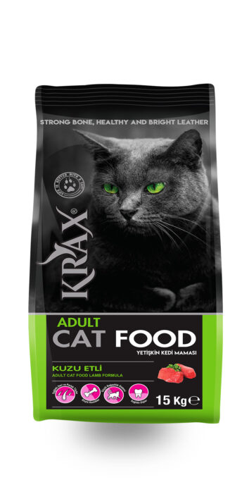 Krax Yetişkin Kediler İçin Kuzu Etli Kuru Mama
