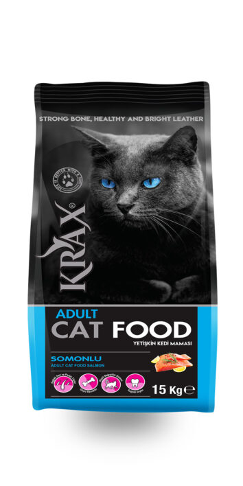 Krax Yetişkin Kediler İçin Somonlu Kuru Mama